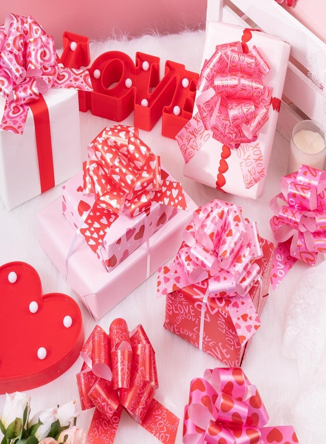 مجموعة راباهوليك من 18 قطعة من فيونكات عيد الحب - فيونكات بقطر 5 بوصات بتصميم عيد الحب، مثالية للعطلات، وتوزيعات الحفلات، والديكور. - Image 5